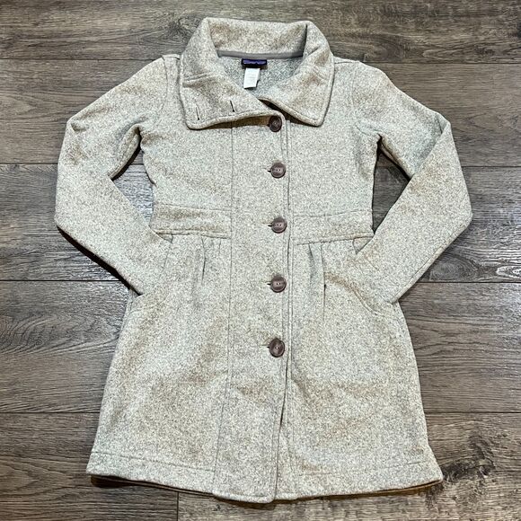 Patagonia Better Sweater Fleece Coat Gray Long City Jacket - Women’s Size Medium - Picture 1 of 7